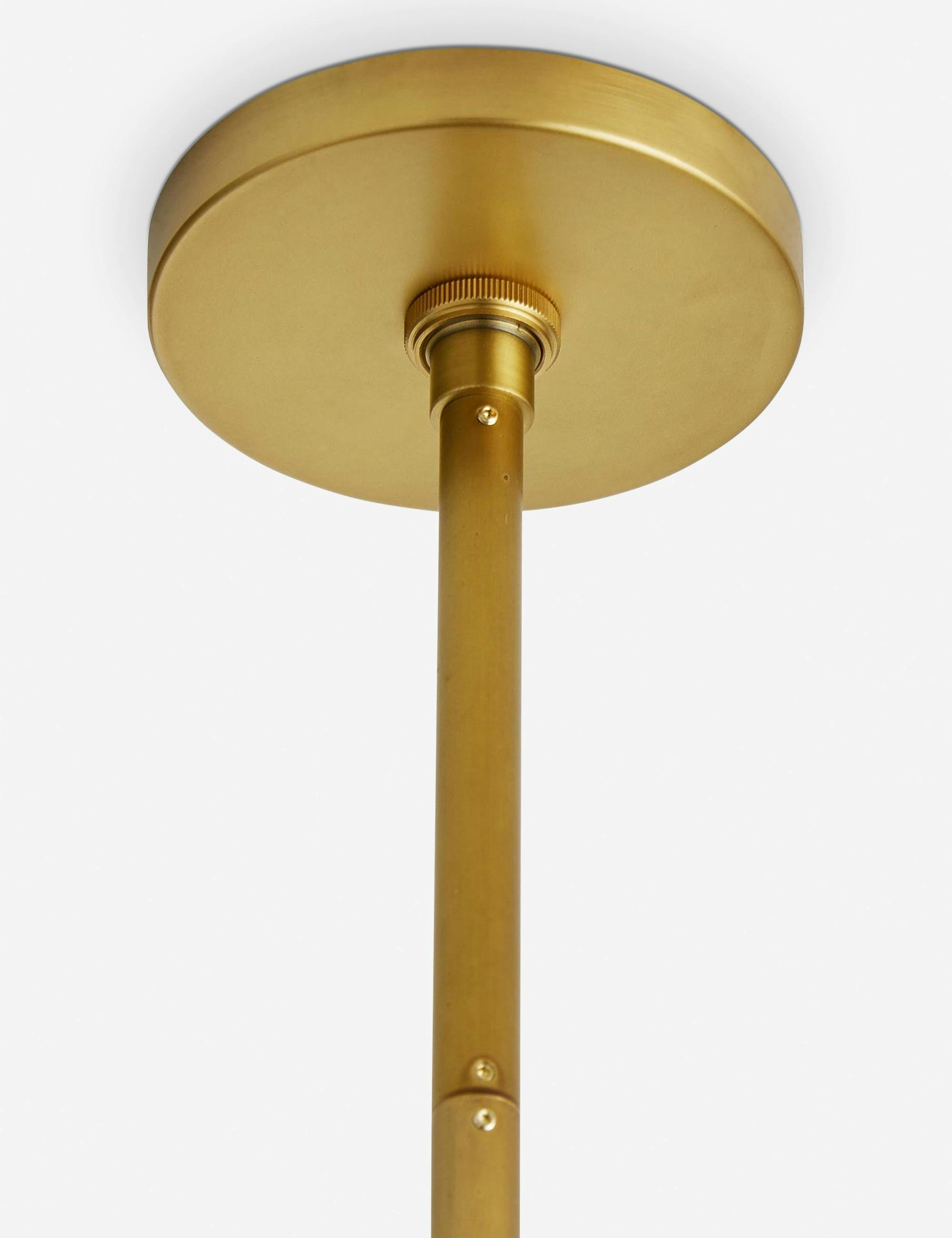 Rimini 35.5" Dual-Layer Brass & Glass Bowl Pendant Light