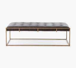 Olwina Square Leather Coffee Table