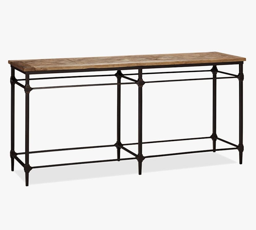 Parquet 71" Reclaimed Wood & Metal Console Table
