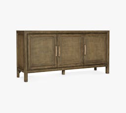 Anders 64.5" Cane Media Console, Cliffside