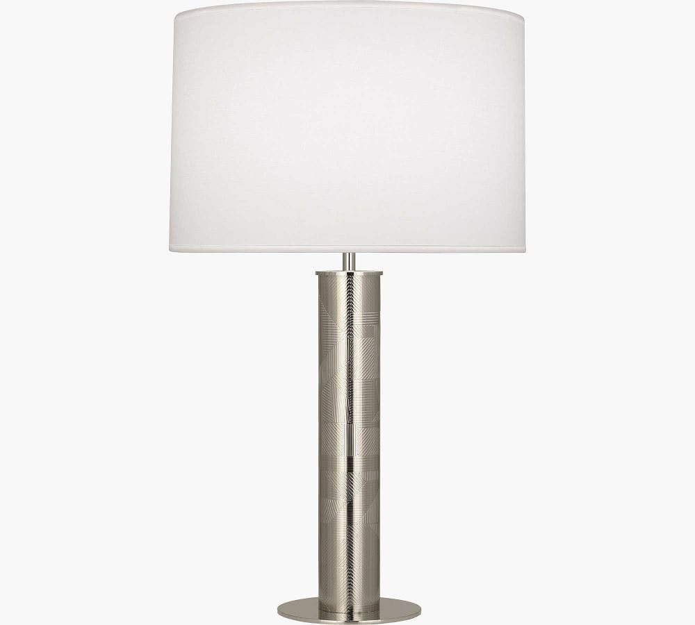 Deane Metal Table Lamp, Polished Nickel