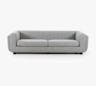 Albany Upholstered Sofa, Polyester Wrapped Cushions, Gibson Silver
