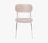 Ortwin Dining Chair, Natural & Chrome