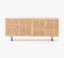 Dolores 72" Natural Cane Buffet Console Table