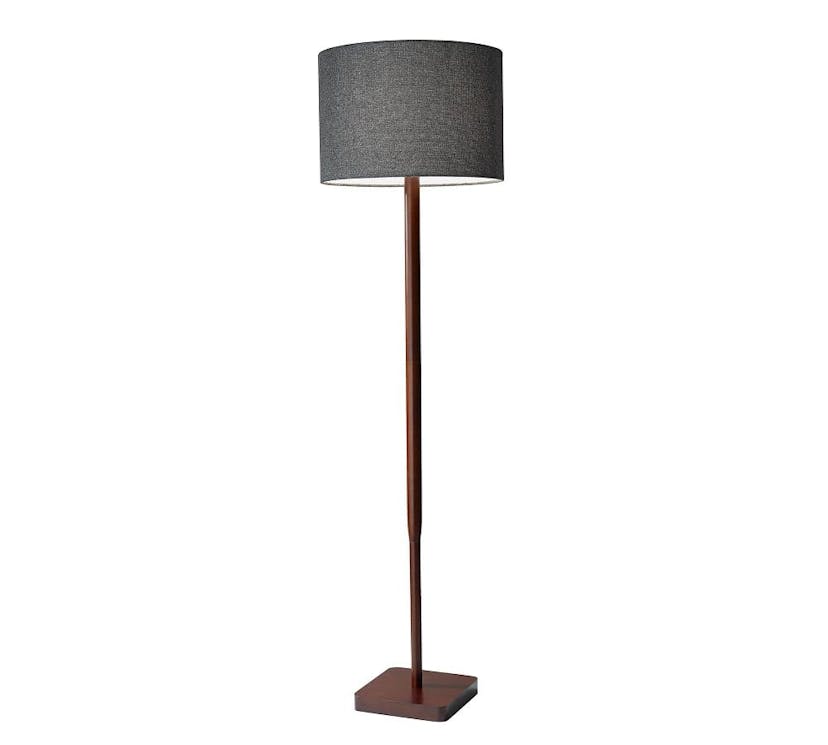 Morton Wood Floor Lamp, Walnut