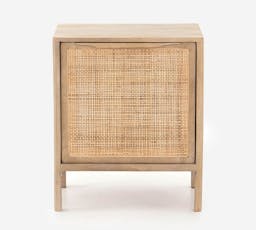 Dolores 20" Cane Nightstand, Right Door, Natural
