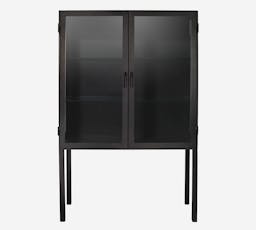 Lomita Storage Cabinet, Black, 43.5"L x 66"H