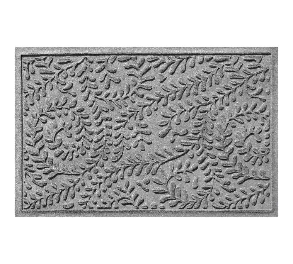 Waterhog Boxwood Doormat, 2 x 3', Medium Gray