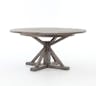 Hart Round Reclaimed Wood Pedestal Extending Dining Table, Black Olive, 63" - 79" L