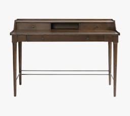Fallon 48" Writing Desk with Drawers, Dark Toasted Oak