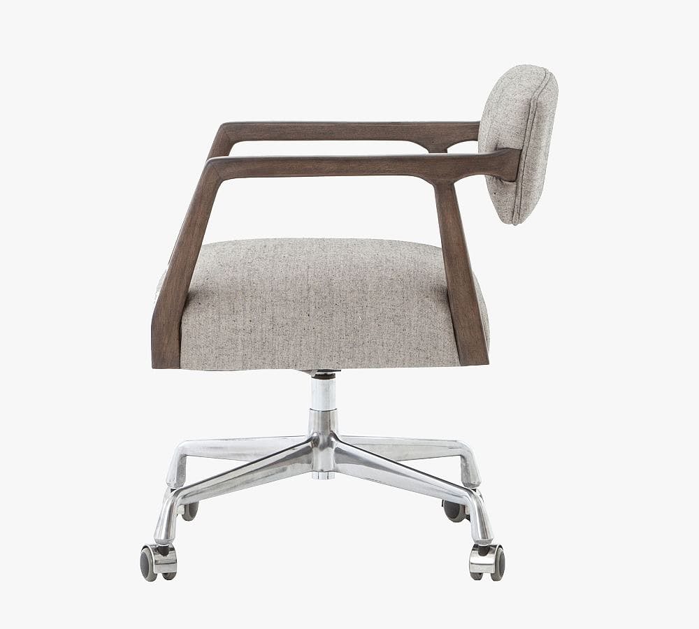 Belden Upholstered Swivel Desk Chair