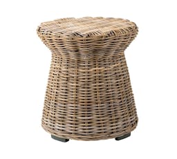 Rattan Round End Table
