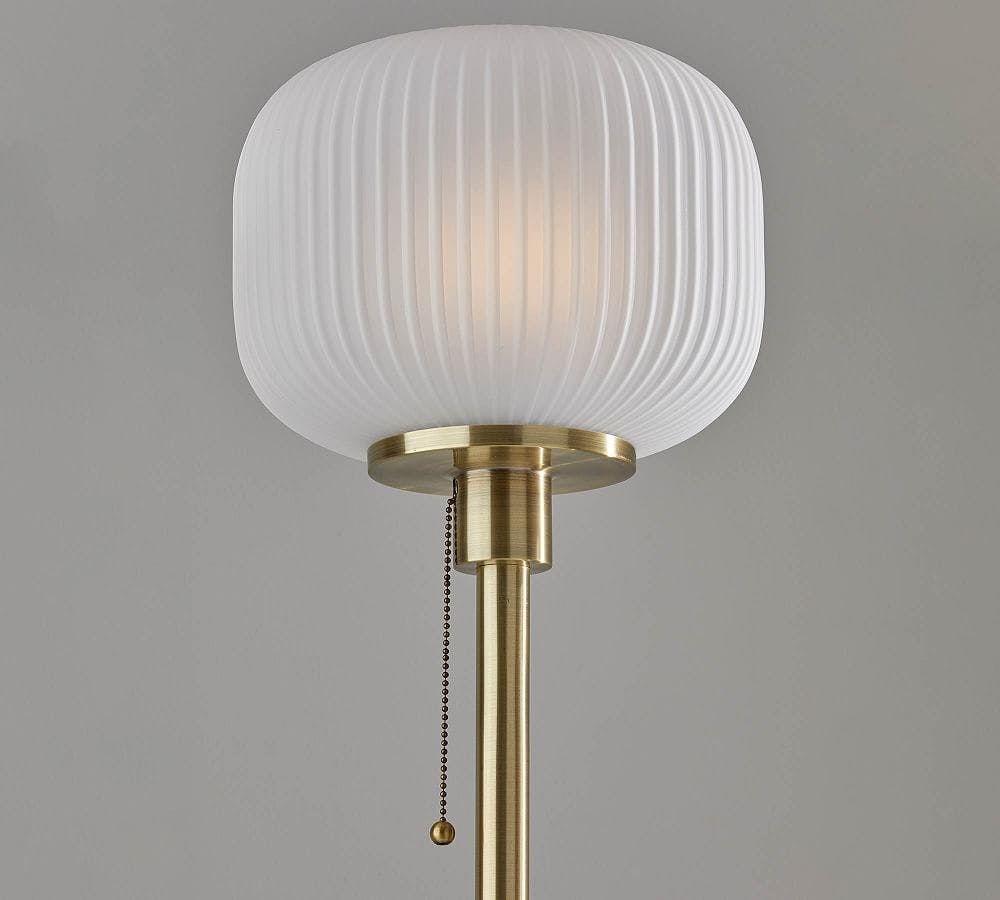 Nausica Ribbed Glass Floor Lamp