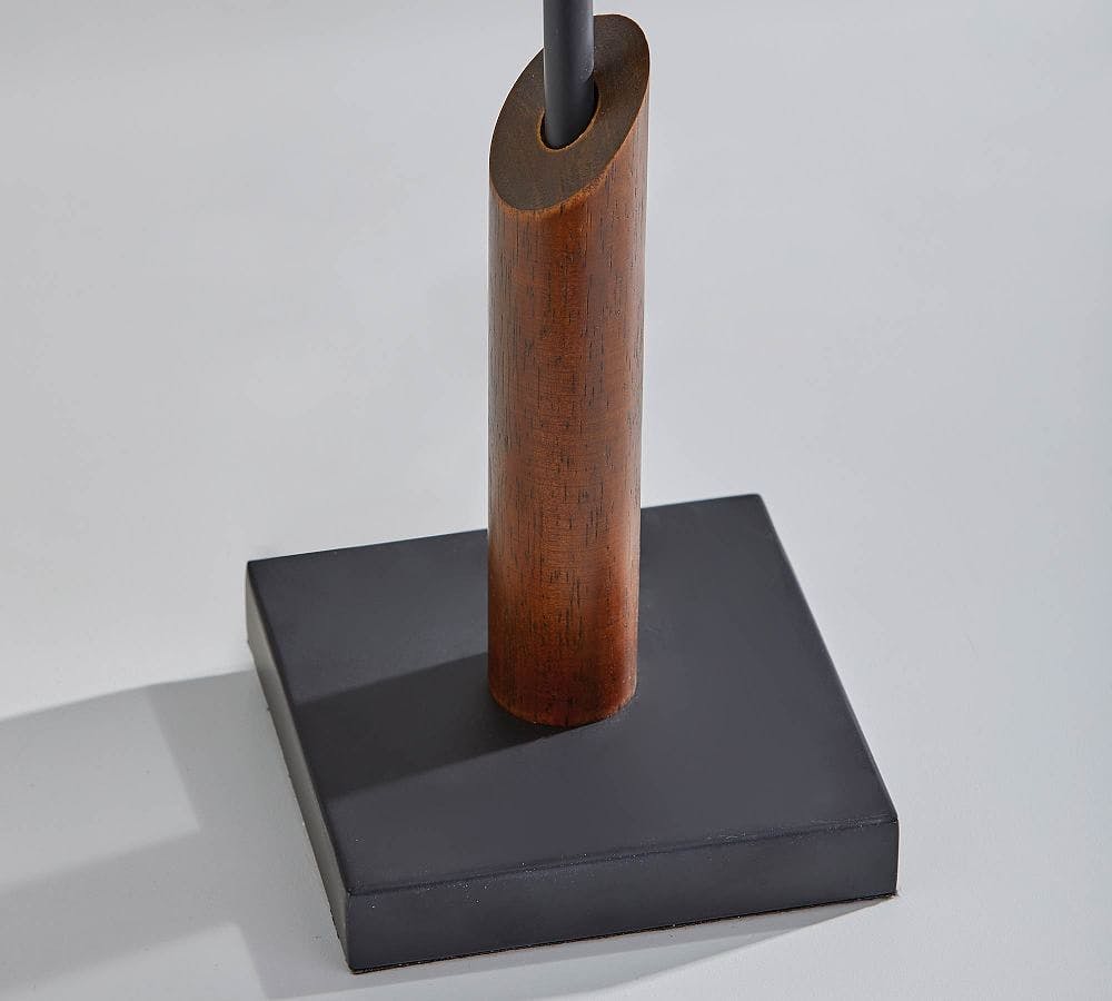 Cornelius Black/Walnut Wood Table Lamp