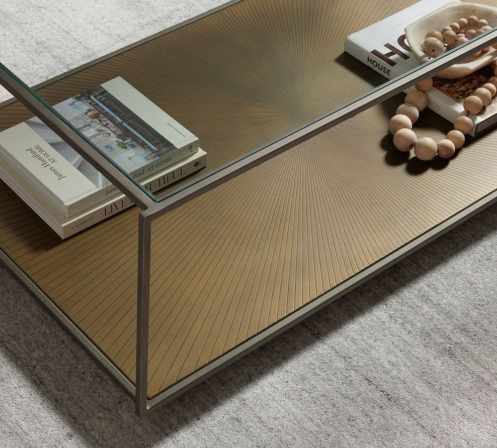 Array Square Coffee Table with Shelf
