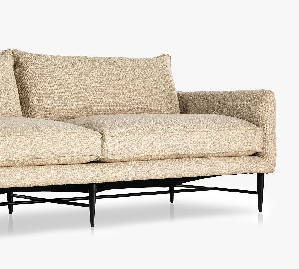 Midtown 93" Altro Snow Upholstered Sofa