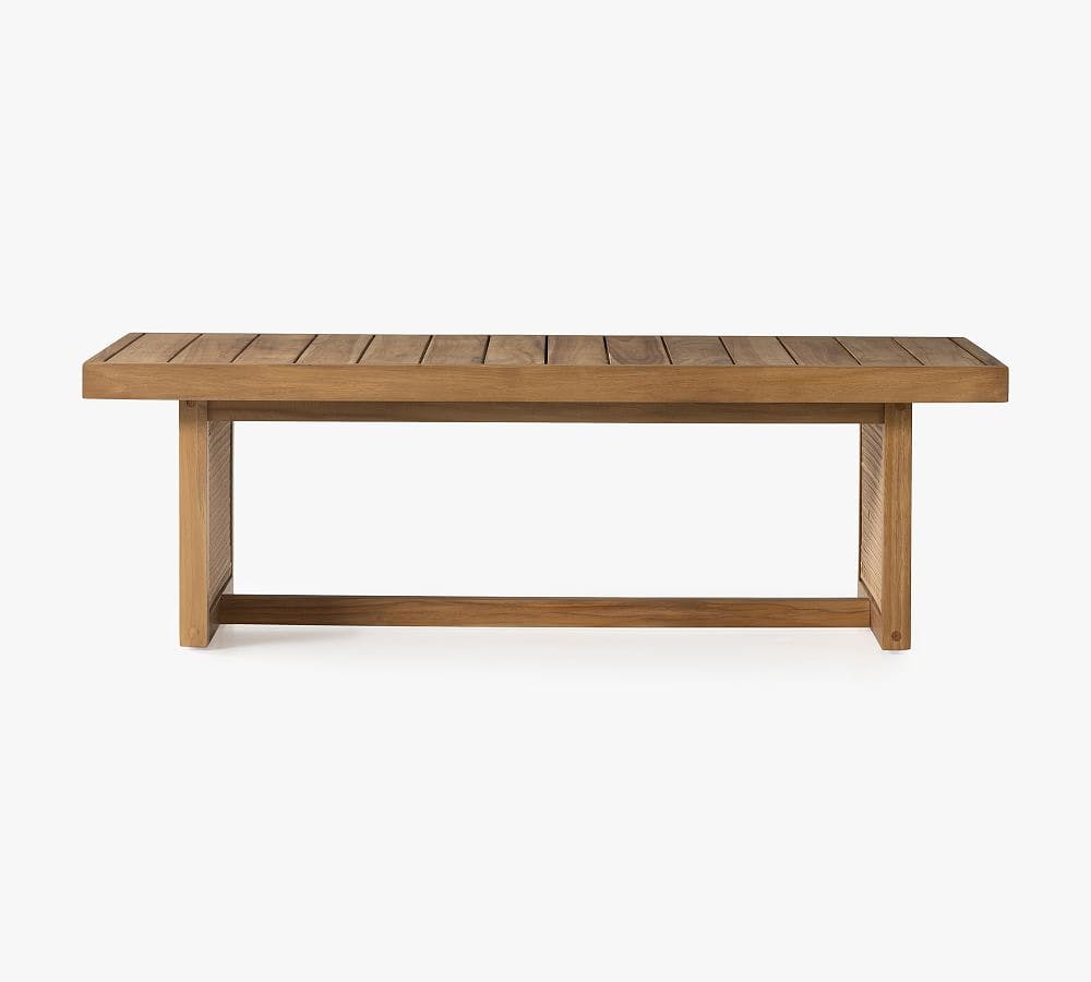 Anson Breezy Charm Natural Teak Slatted Coffee Table
