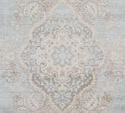 Serene Oval Blue 4' x 6' Synthetic Stain-Resistant Rug