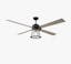 Rockland 60" Aged Pewter Ceiling Fan with Light Grey Weathered Oak Blades
