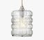 Madison Nickel and Clear Textured Glass Pendant