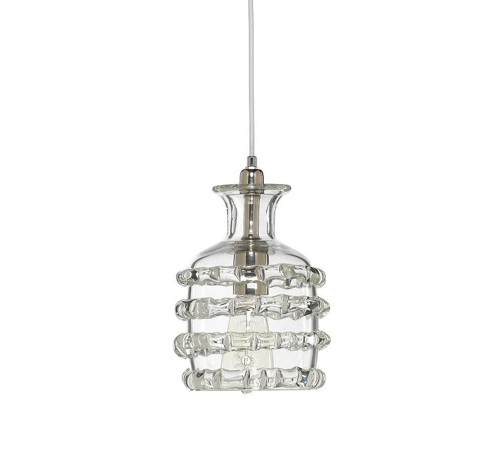 Lindsay Small Clear Glass Bell Pendant