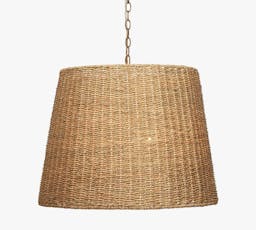 Lundy Woven Seagrass Pendant, Brown