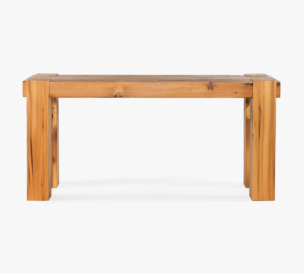 Risa 61" Reclaimed Pine Wood Console Table, Natural