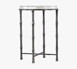 Anders 18.5" Round End Table, Charcoal