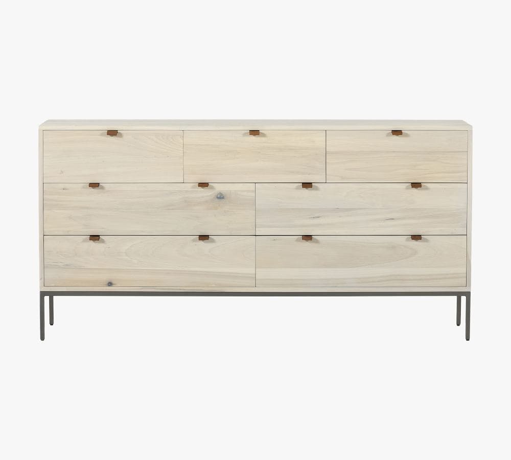 Graham 7-Drawer Wide Dresser, Dove Poplar