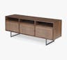 Dolores Cane Media Console, Brown Wash