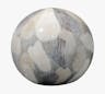 Ceramic Painted Sphere, 10"diam.