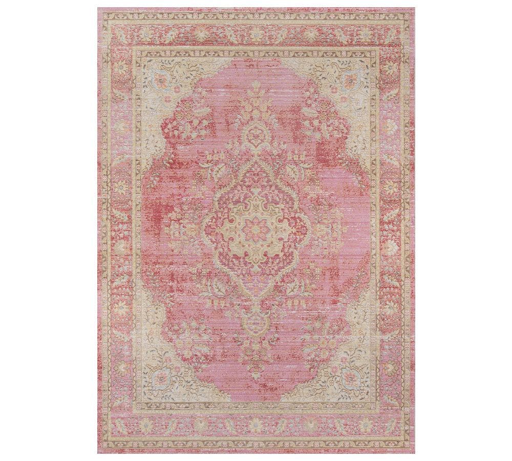 Carina Synthetic Rug, 5.3 x 7.3', Pink Multi