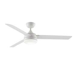 56" Xeno Indoor/Outdoor Ceiling Fan, Matte White Motor with White Blades