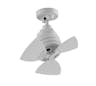 19" Rotation Indoor/Outdoor Ceiling Fan, Matte White Motor with White Blades