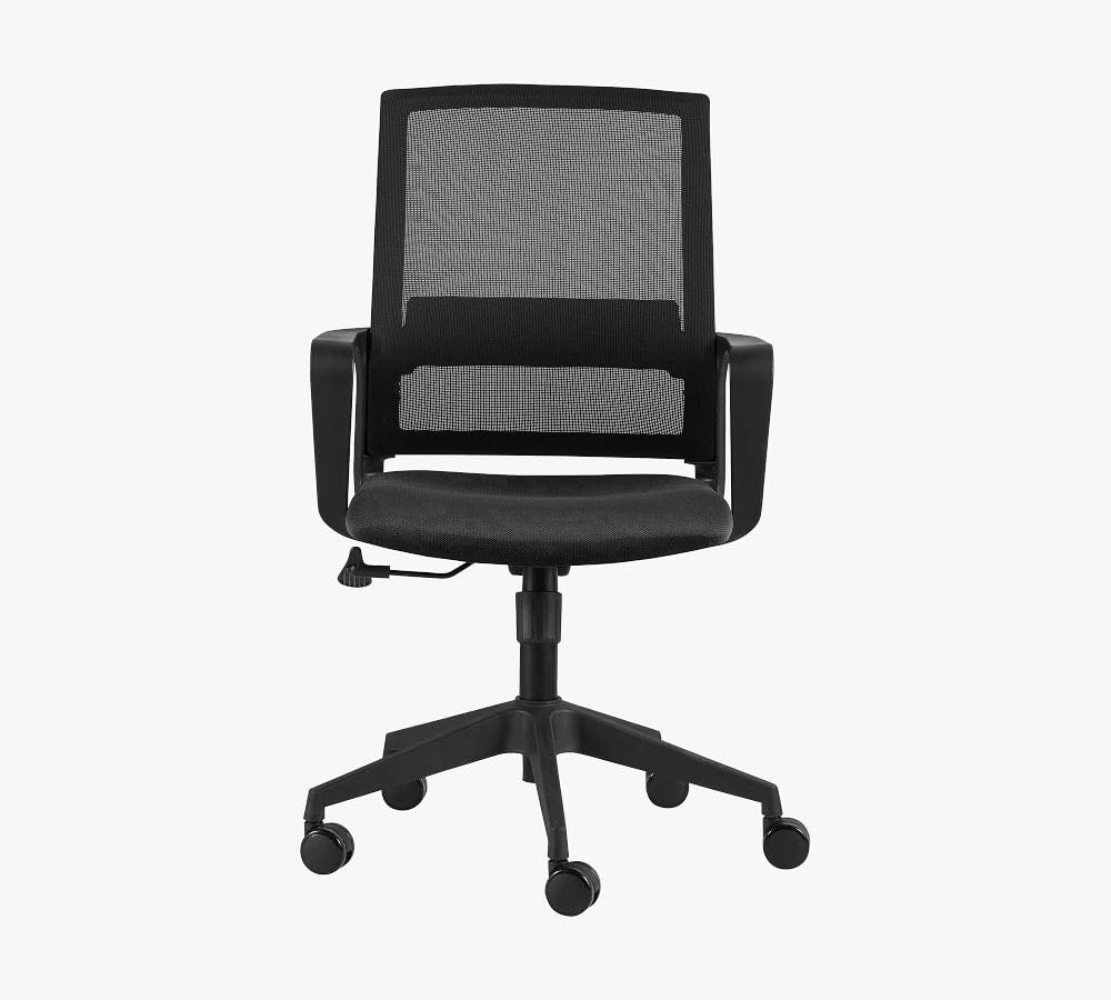 Sandra Swivel Desk Chair, Black