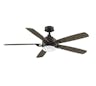 52" Benito Indoor/Outdoor Ceiling Fan, Matte Greige Motor with Weathered Wood Blades