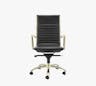 Maive High Back Swivel Desk Chair, Black