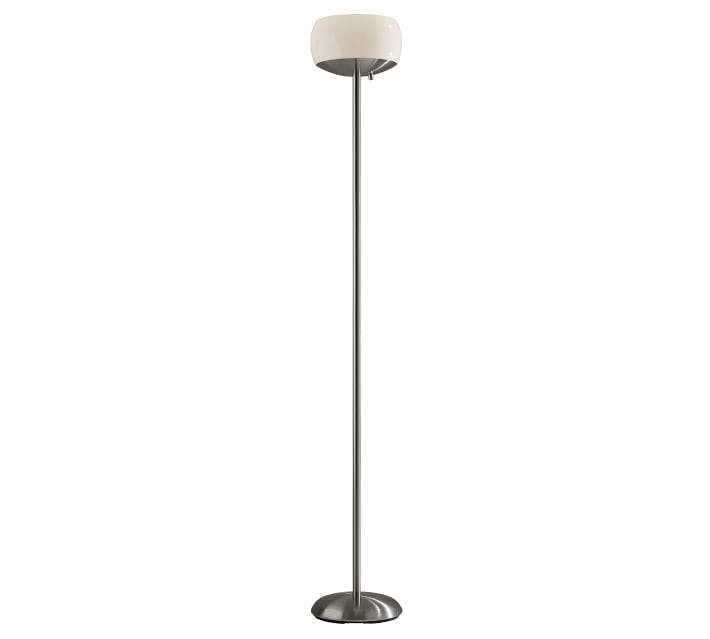 Jessica 300W Torchiere Brushed Steel - Adesso