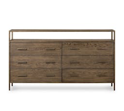 Modern Oak 6-Drawer Dresser