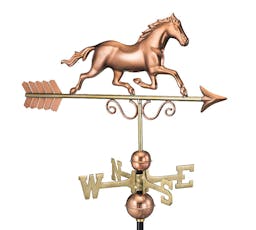 Galloping Horse Copper Weathervane