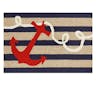 Frontporch Anchor Rug, Navy, 5'x7'6"