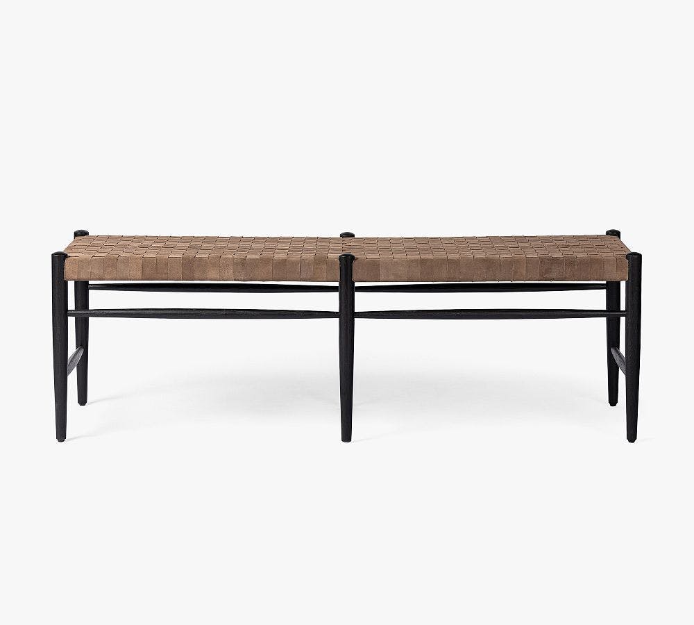 Tess Leather Bench