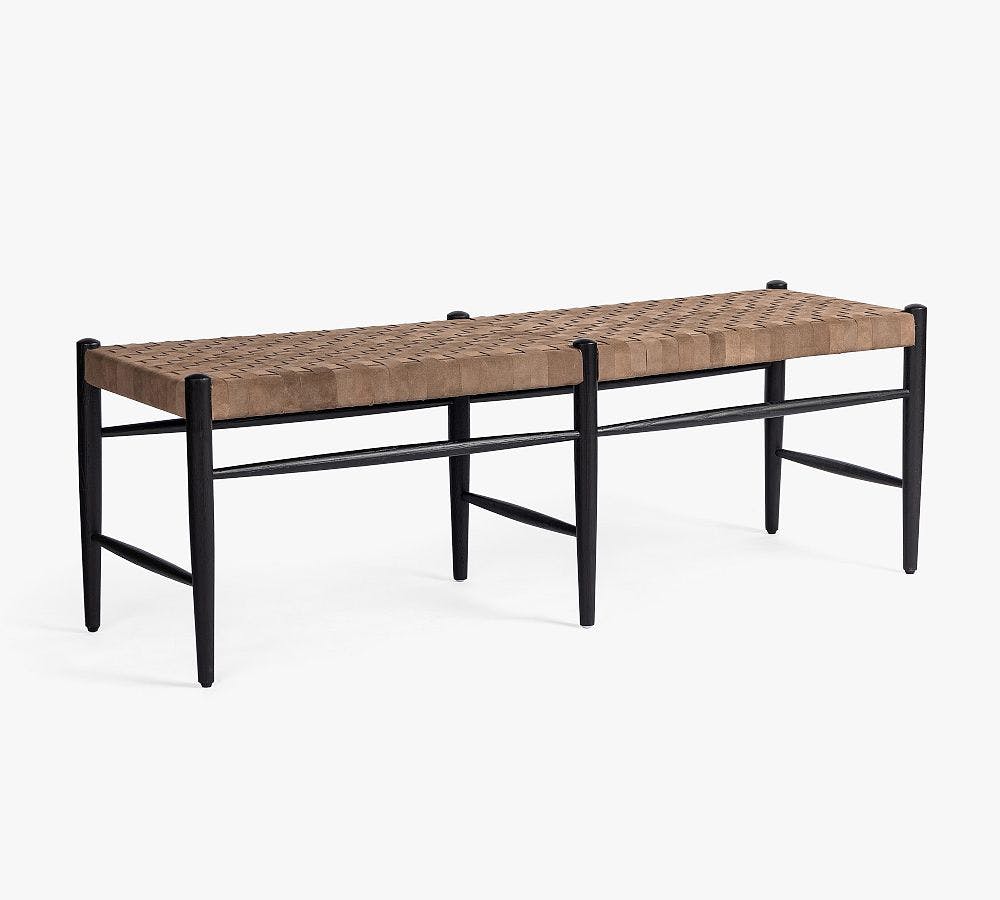 Tess Leather Bench
