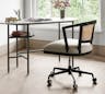 Lisbon Cane Swivel Desk Chair