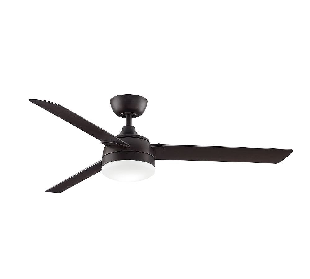 Fanimation Xeno 56" Bronze/Walnut Indoor/Outdoor Ceiling Fan with LED Light