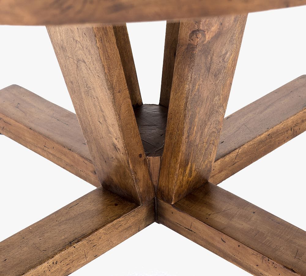 Parkview Reclaimed Wood Round Pedestal Dining Table