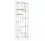 Helena 83" Brass and Glass Etagere Bookcase