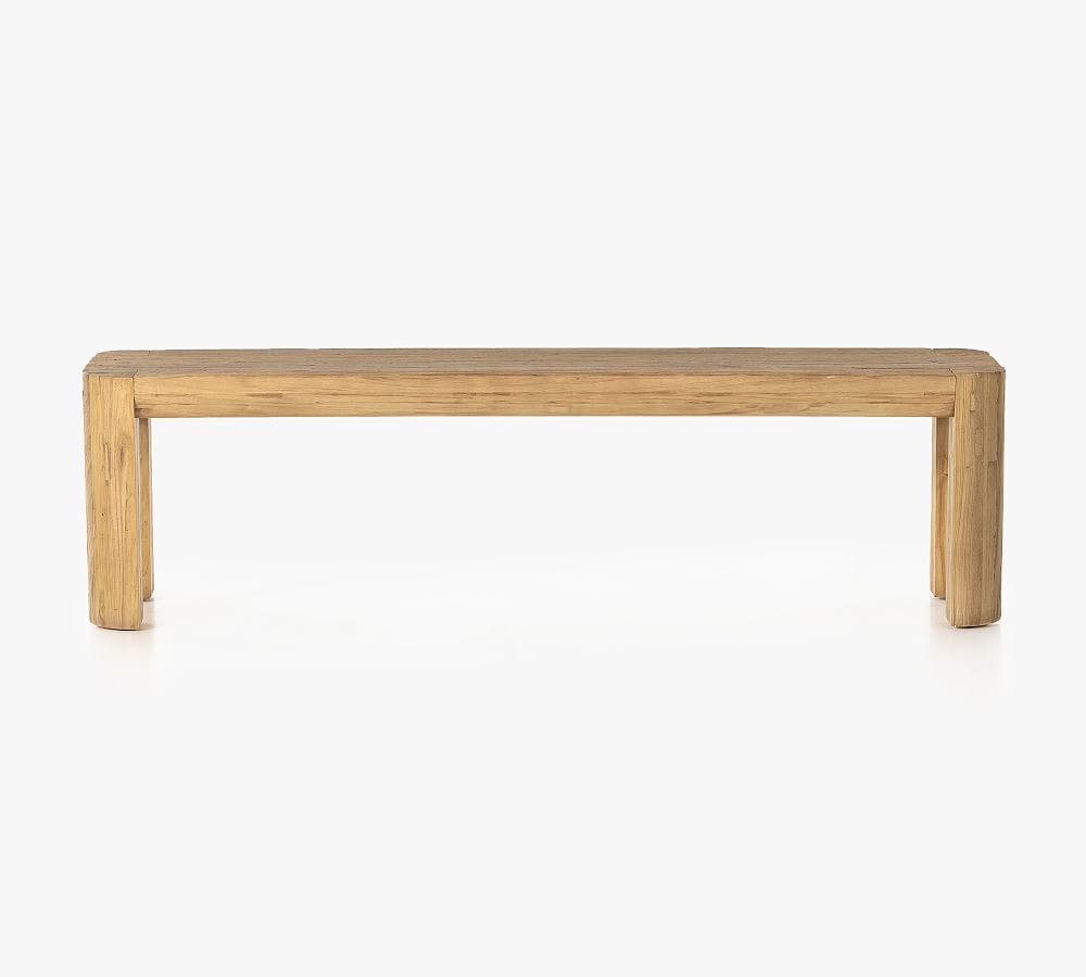 Ari Natural Elm 65" Streamlined Accent Bench