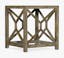 Sundance 22'' Brown Wood and Stone Transitional Square End Table