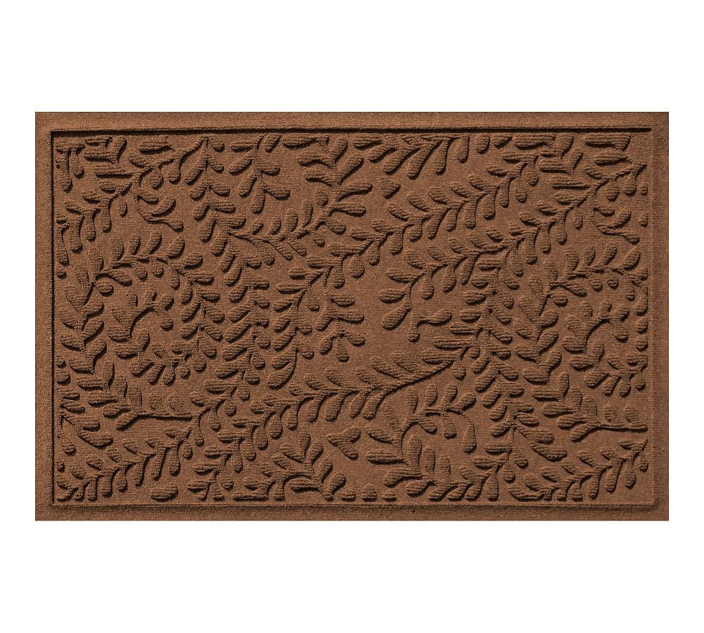 Eco-Friendly Polypropylene Waterhog Outdoor Doormat, 3' x 5' - Dark Brown
